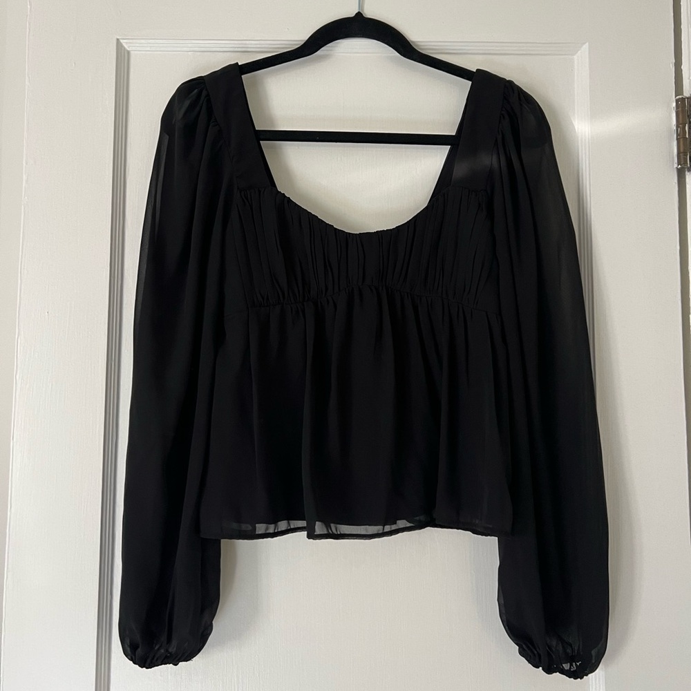 Abercrombie & Fitch chiffon babydoll top